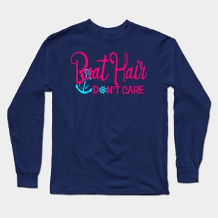 Boat Hair Pink Long Sleeve T-Shirt